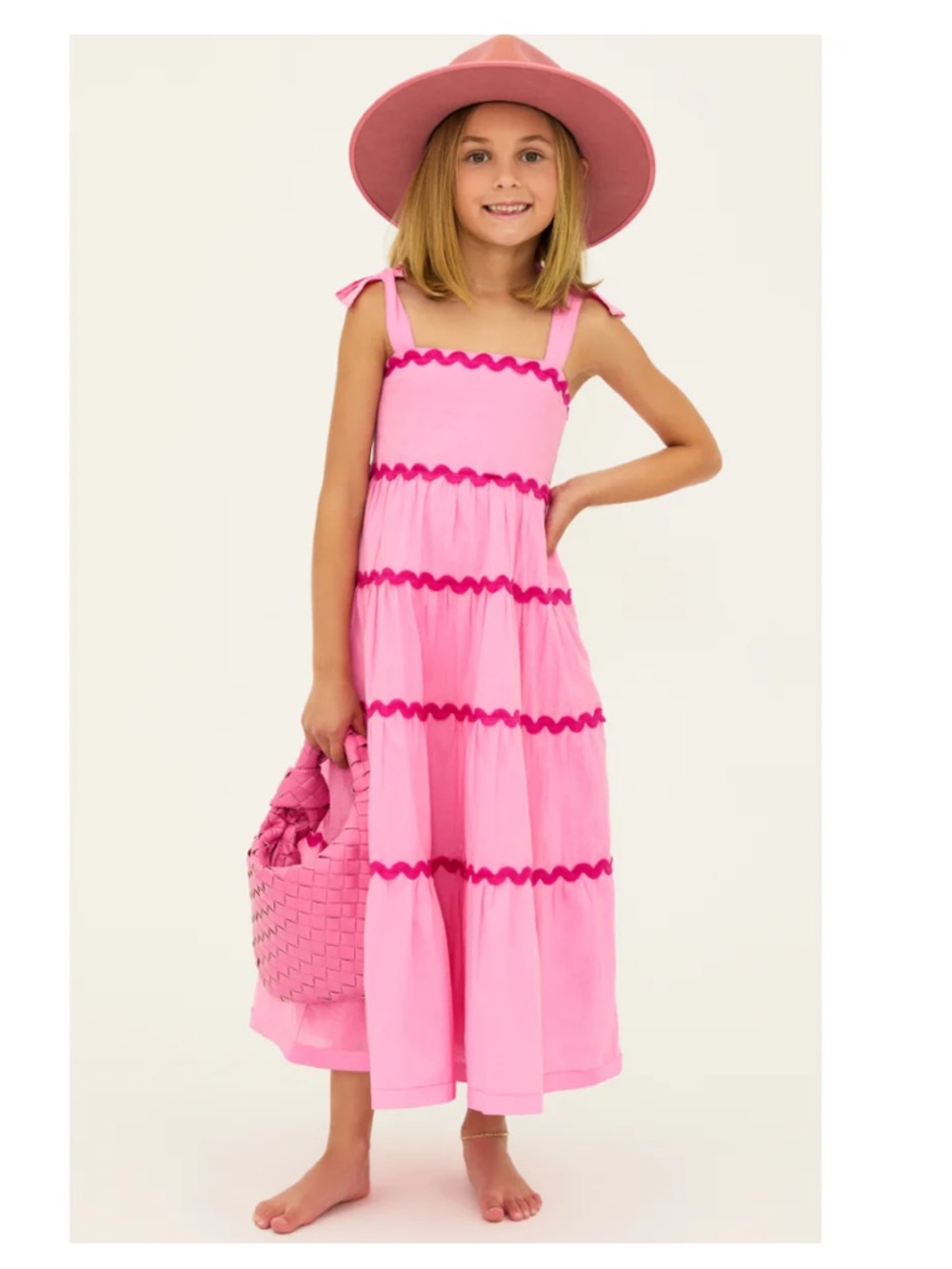 Beach Riot Little Charlotte Dress Sweet Berry Wave Pink